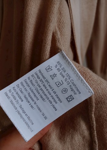 silk & cashmere ipek bluz kazak - Görsel 3