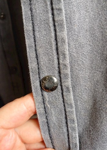 Beymen club Gri Denim Kadın Gömlek - Görsel 3