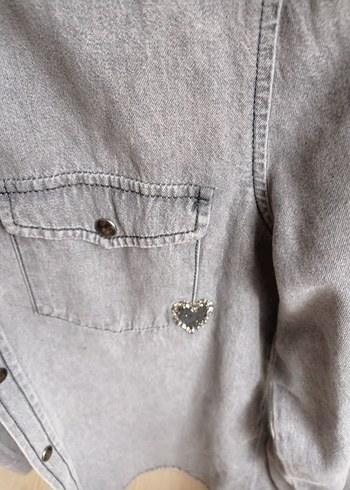Beymen club Gri Denim Kadın Gömlek - Görsel 6