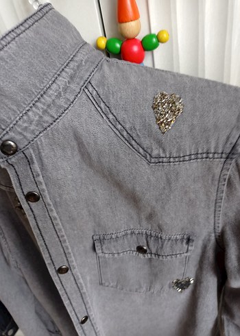 Beymen club Gri Denim Kadın Gömlek - Görsel 7