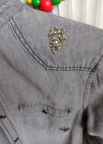 Beymen club Gri Denim Kadın Gömlek - Görsel 8