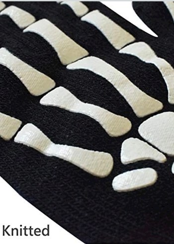 Cosplay İskelet Kostümü 4 Adet Eldiven - Görsel 5