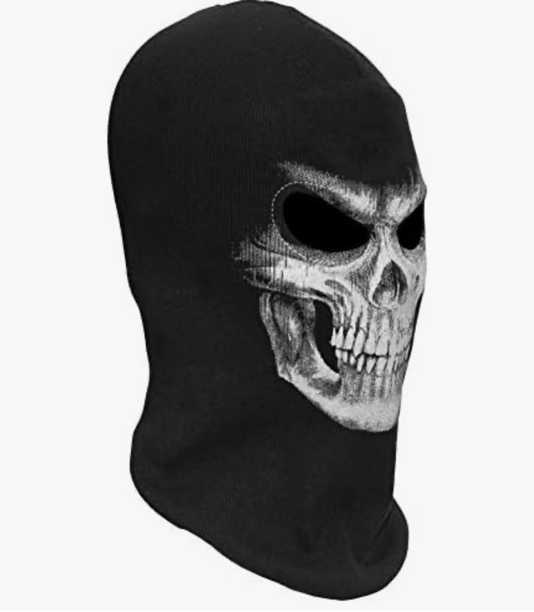 Cosplay İskelet Kostümü Maske ve Eldiven - Görsel 4