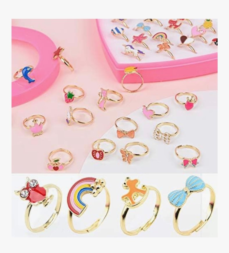 Kız Çocuk Yüzük Bileklik Seti - Görsel 5