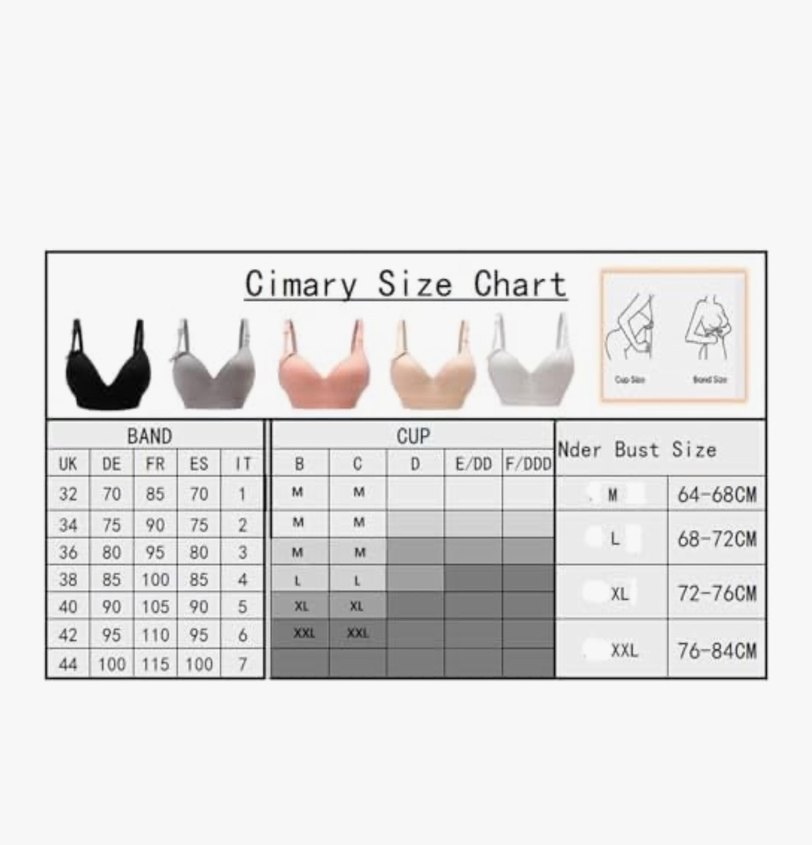 Emzirme Sütyeni 4 Adet XXL Beden - Görsel 2