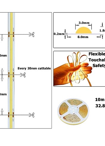 Beden Kendinden Yapışkanlı 10 Metre LED Şerit