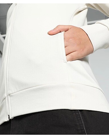 s Beden beyaz Renk Puma ESS+ CLASS ACT Track Jacket Mont Kadın S Beden