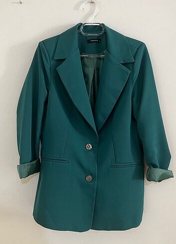 Yeşil blazer ceket