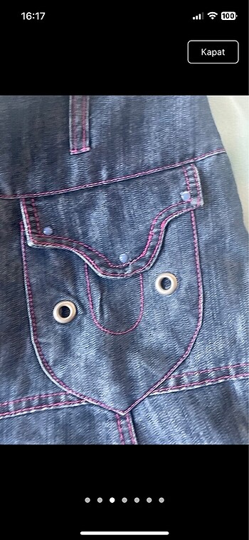 Standart Beden Beden hilal fashion kids eteği pembe fırfırlı çiçek desenli cepli beli