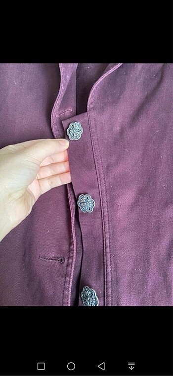 universal Beden düğmeli cepli pul detaylı sonbaharlık uzun tesettür trenç