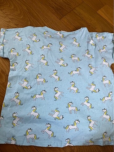 11-12 Yaş Beden Zara Unicorn Pamuklu Pijama Sort Takim