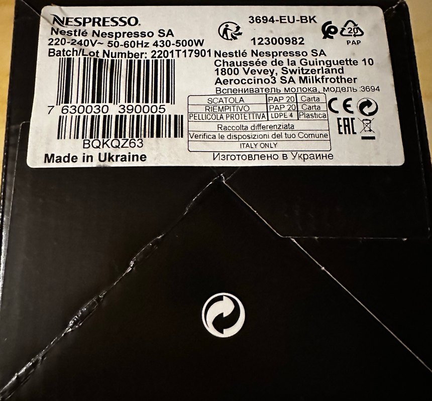 Nespresso Aeroccino3 Süt Köpürtücü Kutusu - Görsel 2