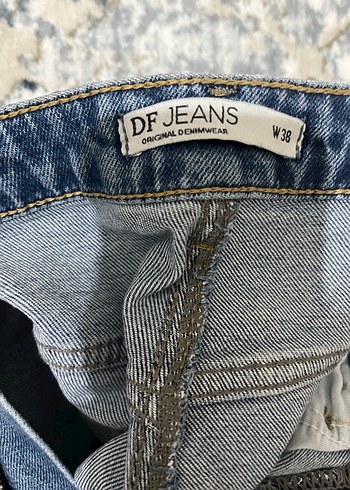 Lacivert Kemerli Kadın Midi Boy Skinny Jean - Görsel 2