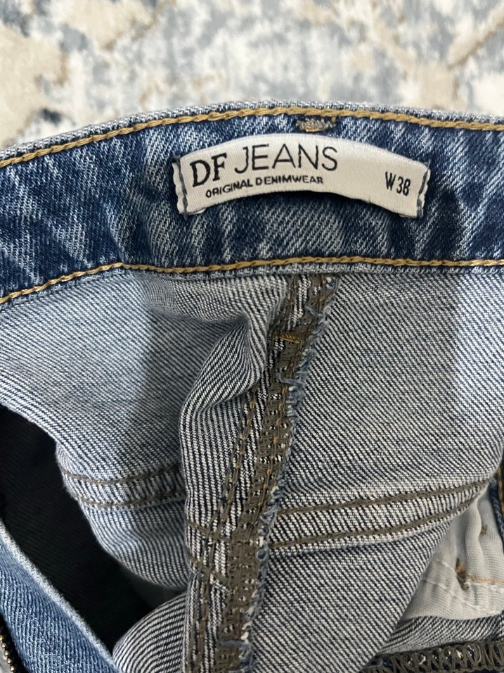 Lacivert Kemerli Kadın Midi Boy Skinny Jean - Görsel 2