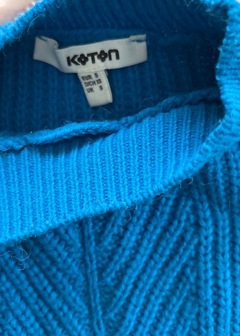 Mavi Triko Kadın Kazak - Görsel 2