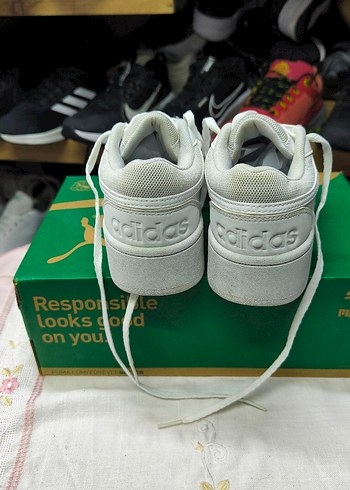 Beyaz Kadın Günlük Spor Ayakkabı Platform Topuklu - Görsel 4