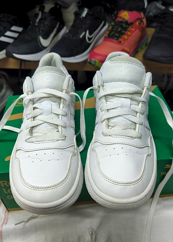 Adidas Beyaz Bağcıklı Kadın Spor Ayakkabı