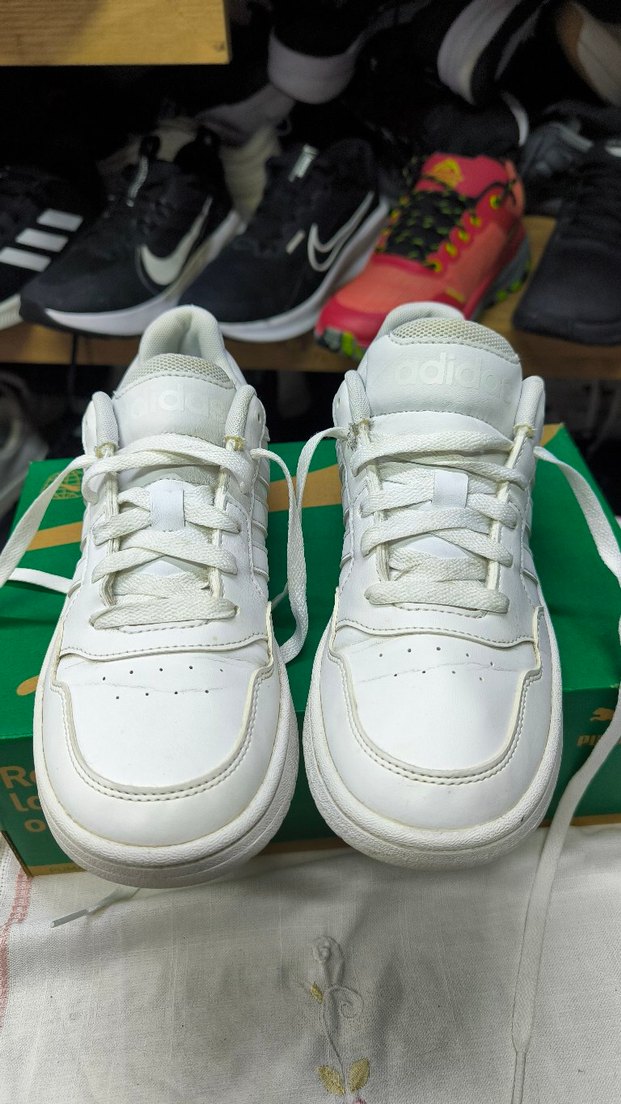 Beyaz Bağcıklı Kadın Spor Ayakkabı - Görsel 2