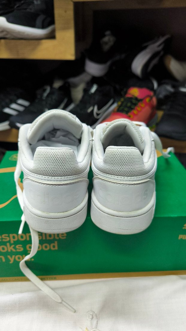 Beyaz Bağcıklı Kadın Spor Ayakkabı - Görsel 4