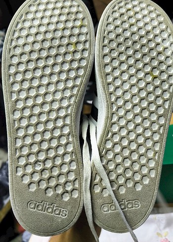 Deri Beyaz Siyah Adidas Stiletto Topuklu Spor Ayakkabı - Görsel 6