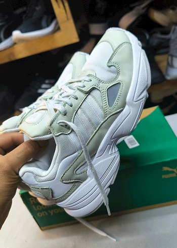 Beyaz Bağcıklı Kadın Spor Ayakkabısı - Görsel 4