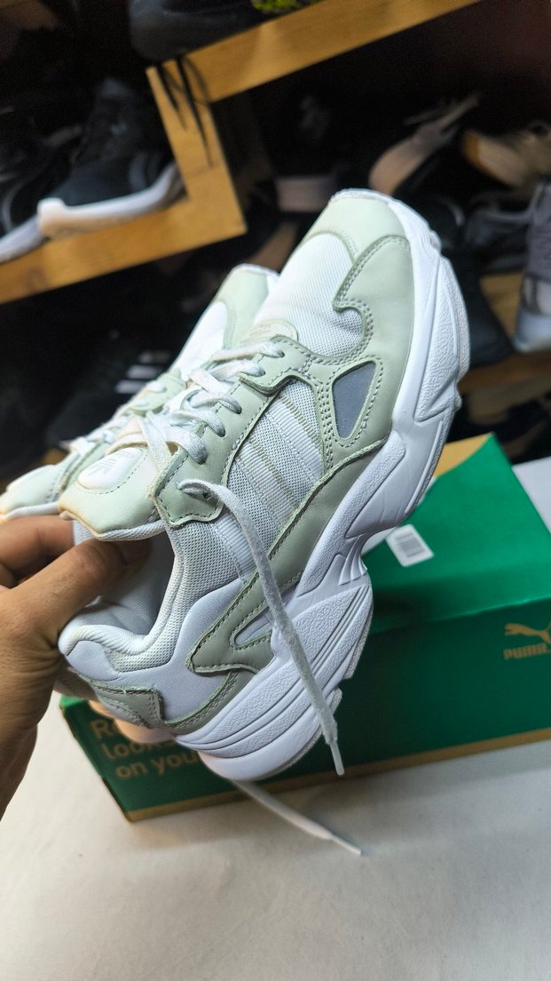 Beyaz Bağcıklı Kadın Spor Ayakkabısı - Görsel 4