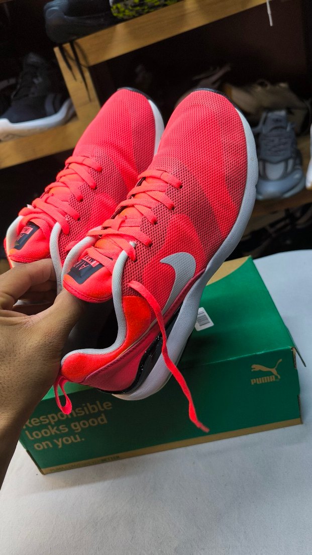 Pembe Bağcıklı Kadın Spor Ayakkabı - Görsel 5