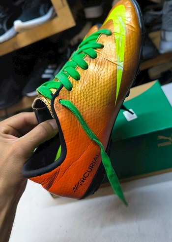 Turuncu Desenli Erkek Futbol Ayakkabısı - Görsel 4