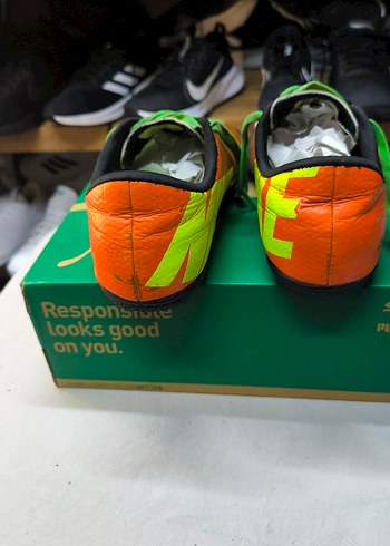 Turuncu Desenli Erkek Futbol Ayakkabısı - Görsel 5