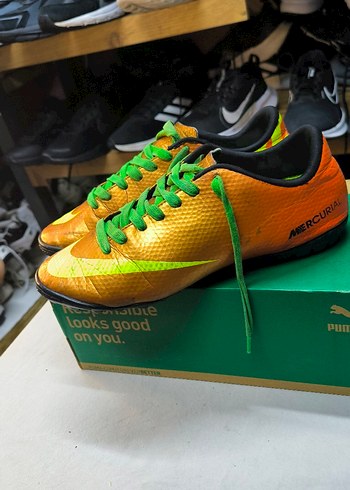 Turuncu Desenli Erkek Futbol Ayakkabısı - Görsel 3