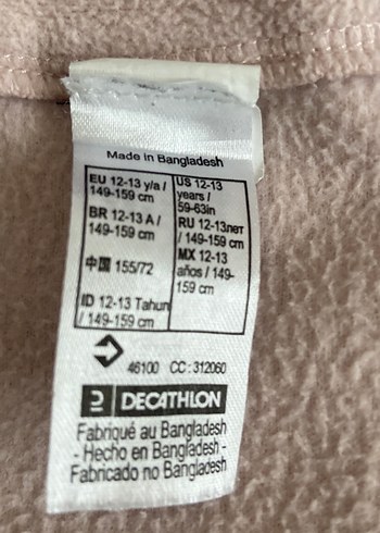 Kız çocuk Lacivert Fermuarlı ikili mont içi polar ayrı kullanım - Görsel 2