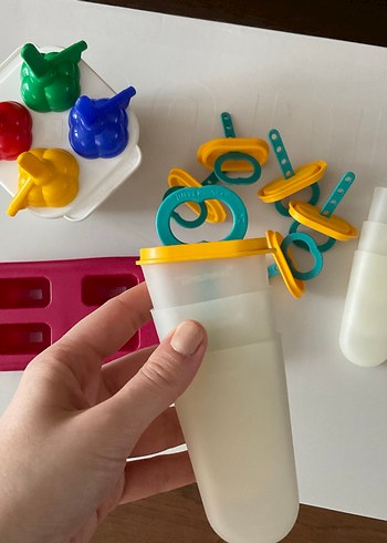 Renkli Dondurma Kalıbı ve Kapakları - Görsel 2