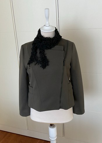 Siyah Örgü Kadın Atkı - Görsel 13