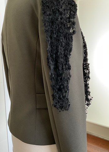 Siyah Örgü Kadın Atkı - Görsel 5