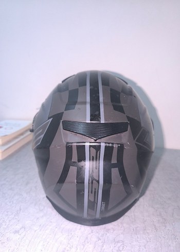 LS2 Siyah Gri Motor Kaskı - Görsel 4