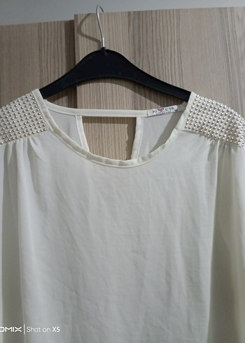 Kadın Beyaz Uzun Kollu Bohem Gömlek - Görsel 2