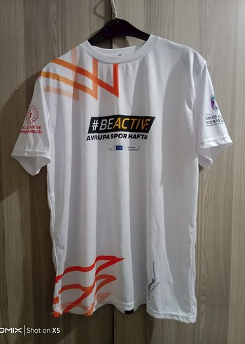 Erkek Beyaz Kısa Kollu Spor Tişört - Görsel 4