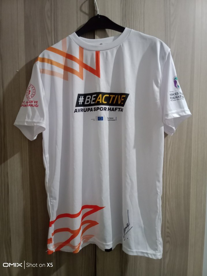 Erkek Beyaz Kısa Kollu Spor Tişört - Görsel 4