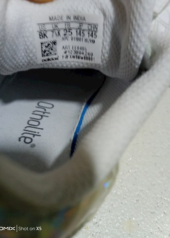 Kız Çocuk Beyaz Cırt Cırtlı Spor Ayakkabı - Görsel 4