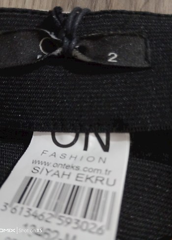 Zebra Desenli Gri Midi Mini Etek - Görsel 4