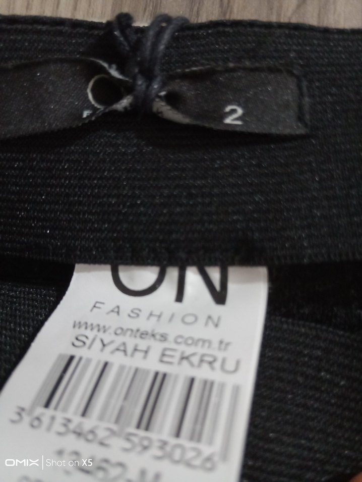 Zebra Desenli Gri Midi Mini Etek - Görsel 4