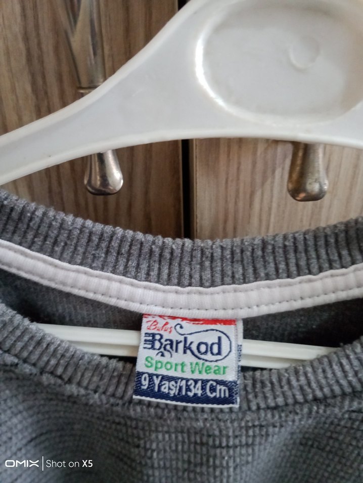 Erkek Gri Uzun Kollu Triko Sweatshirt - Görsel 2