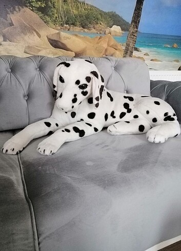 90 cm dalmaçyalı peluş köpek 