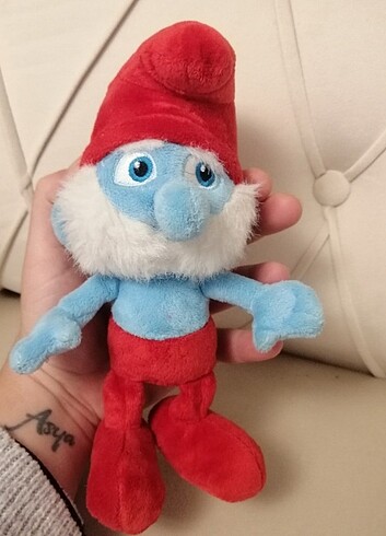 23 cm şirinbaba peluş 