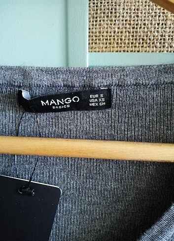 s Beden Mango sıfır etiketli triko elbise