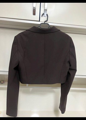 LoveMyBody Vatkalı Crop Blazer Ceket - Görsel 5