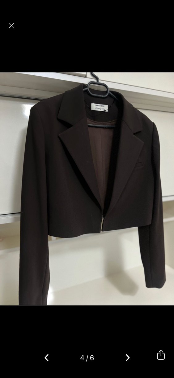 LoveMyBody Vatkalı Crop Blazer Ceket - Görsel 4