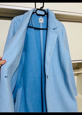 ZARA MAVİ KABAN - Görsel 4