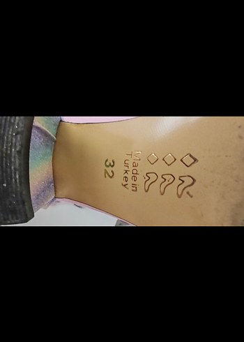 Kaptan Junior Pembe Topuklu Abiye Ayakkabı cocuk - Görsel 2