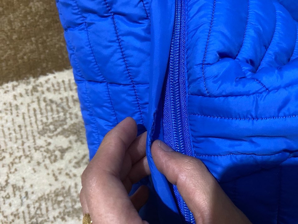 Çocuk Mavi Fermuarlı Kışlık Mont - Görsel 4